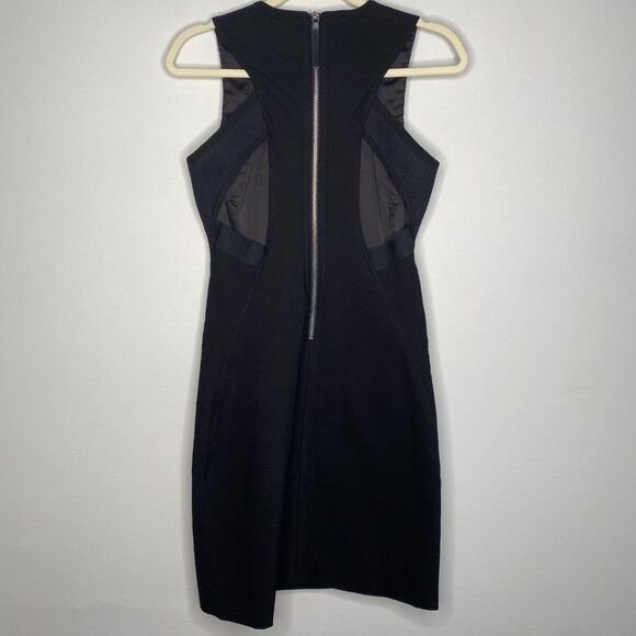 HELMUT LANG Black Midi Cutout Dress | Size: 6 - Picture 5 of 5